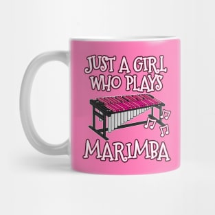 Just A Girl Who Plays Marimba Female Musician Mug